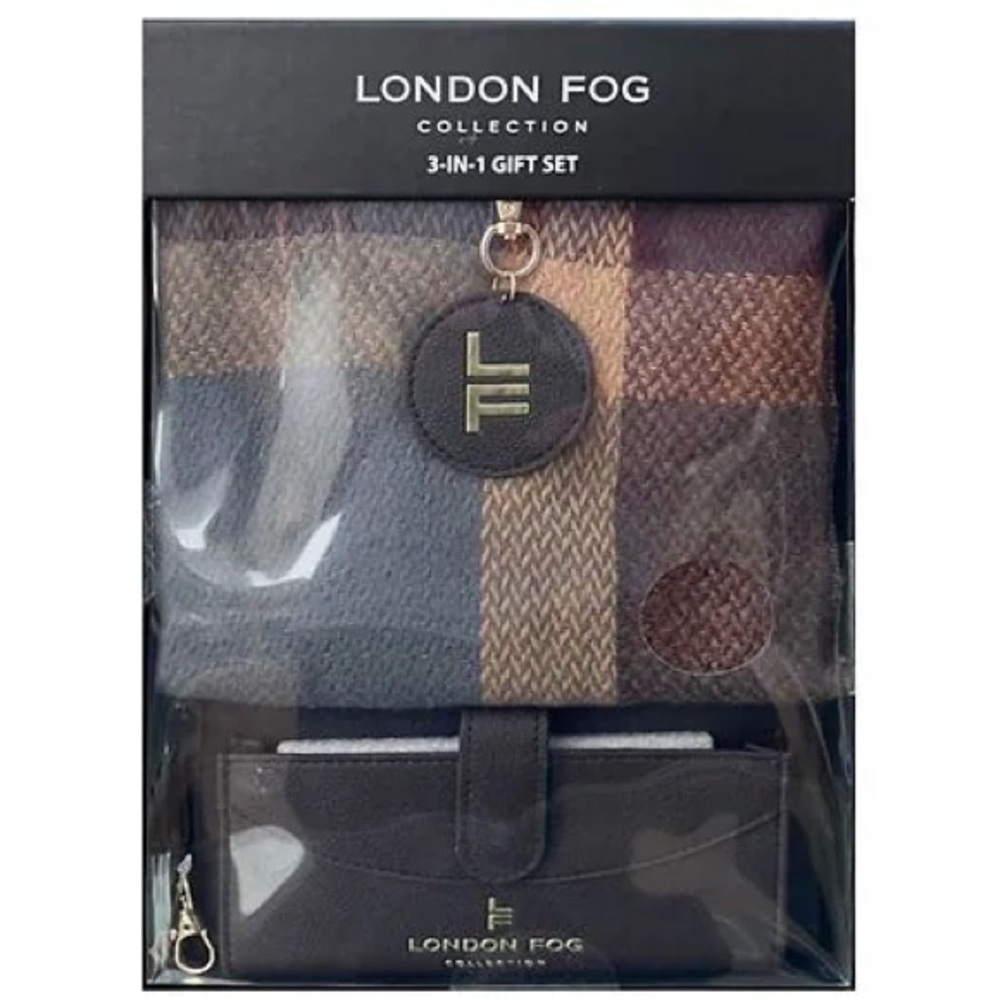 London Fog Collection Plaid Gift Set
